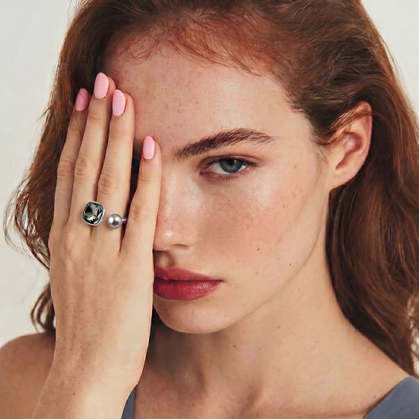 Madeline Usher Dual Element Ring by Angelus Noctra