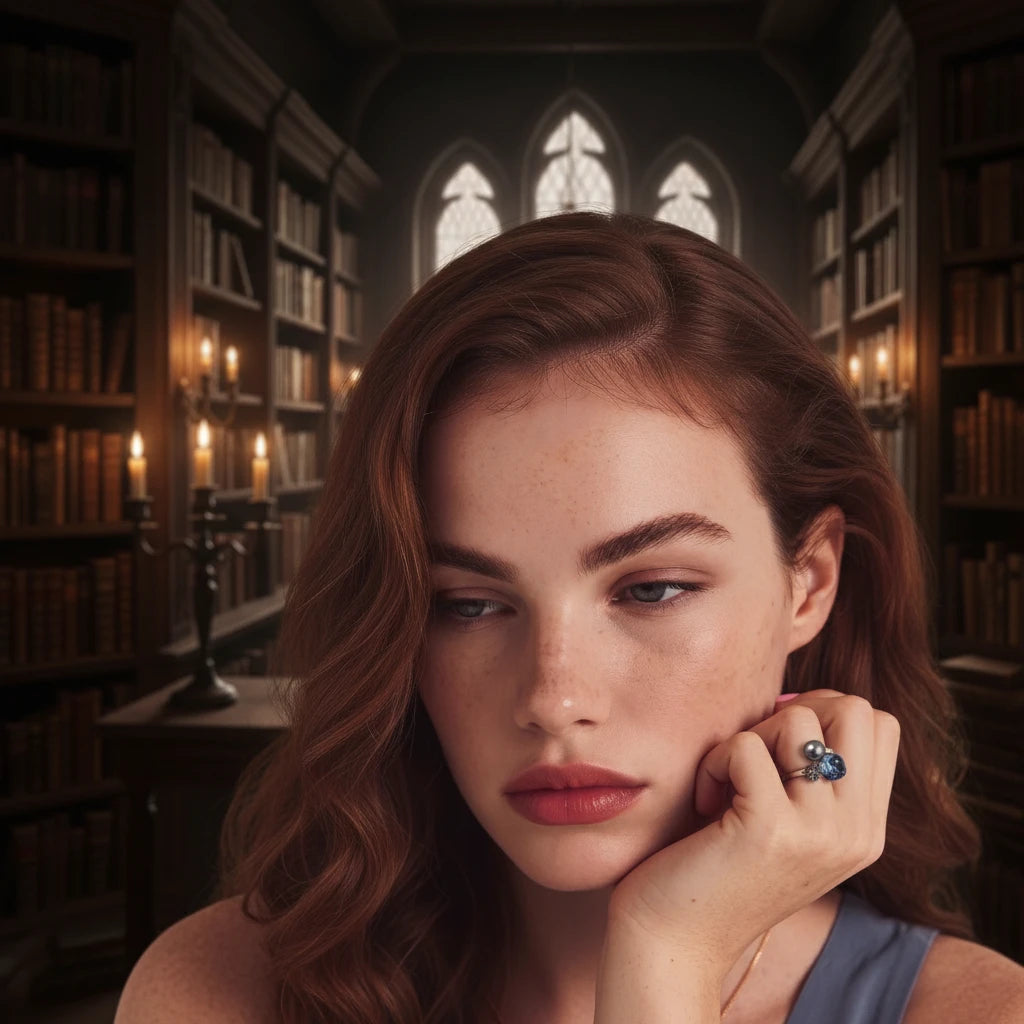 Ligeia Constellation Trinity Ring by Angelus Noctra
