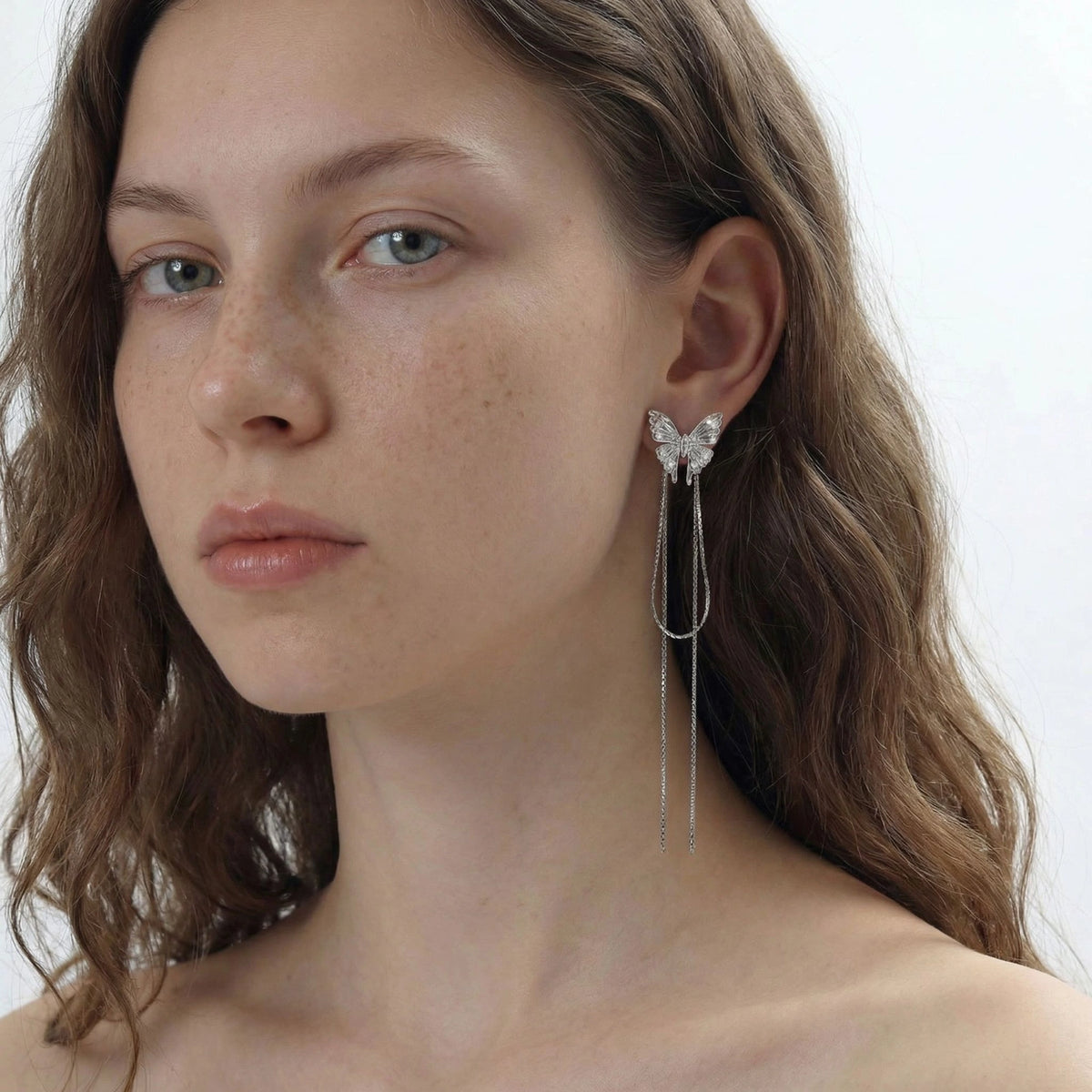 Ophelia Butterfly Dreams Earrings by Angelus Noctra