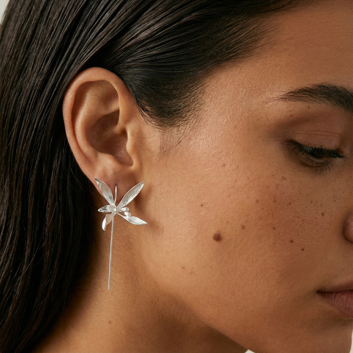 Morella StarFlower Earrings by Angelus Noctra