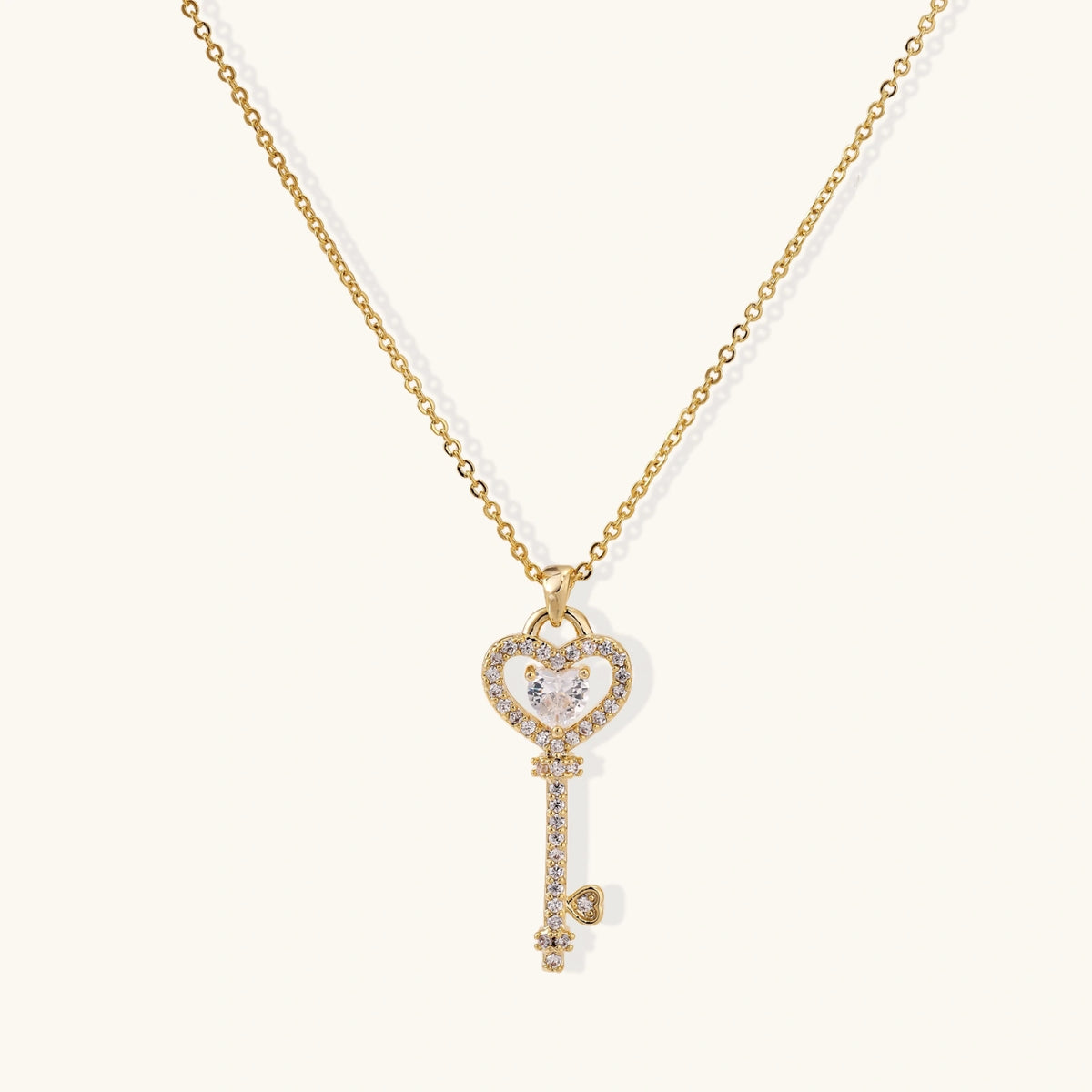 Ophelia Secret Heart Key Necklace by Angelus Noctra