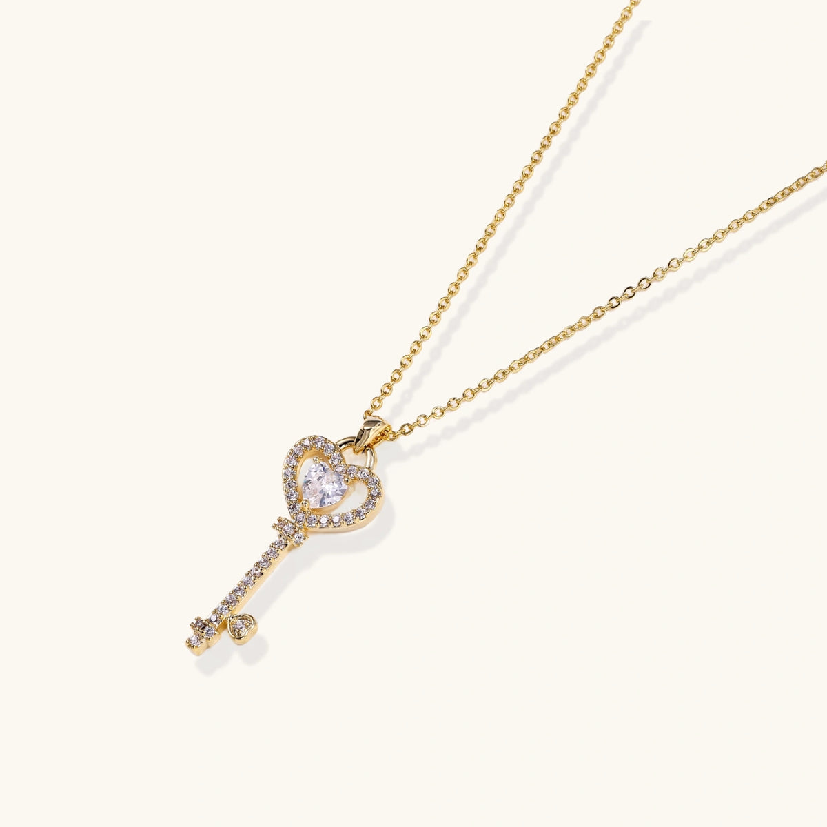 Ophelia Secret Heart Key Necklace by Angelus Noctra