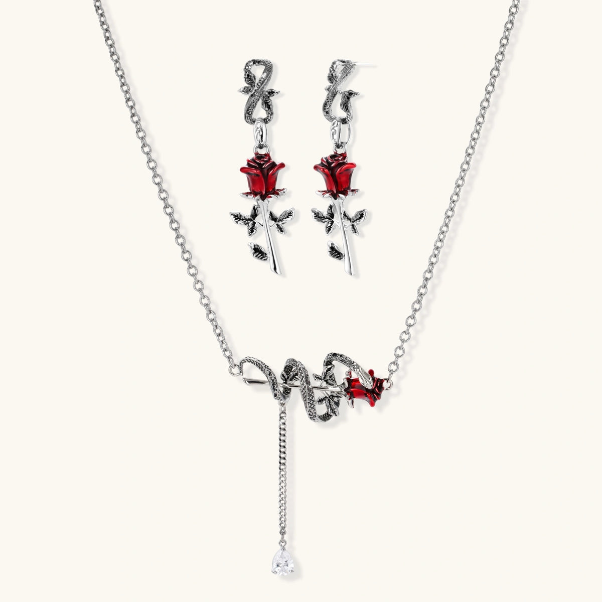 Nevermore Serpent Rose Set by Angelus Noctra