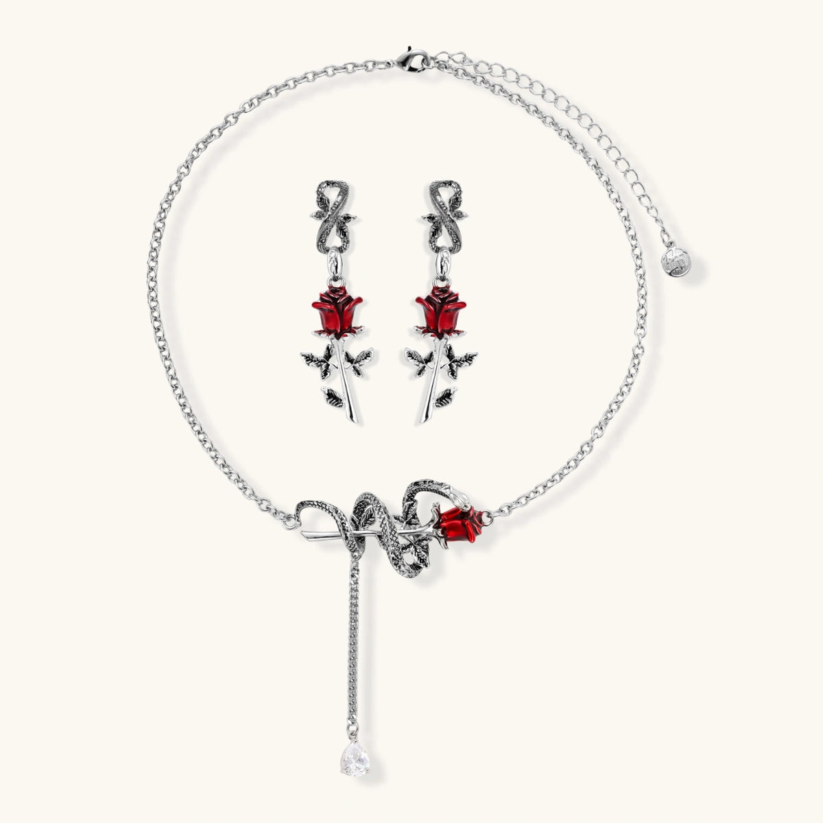 Nevermore Serpent Rose Set by Angelus Noctra
