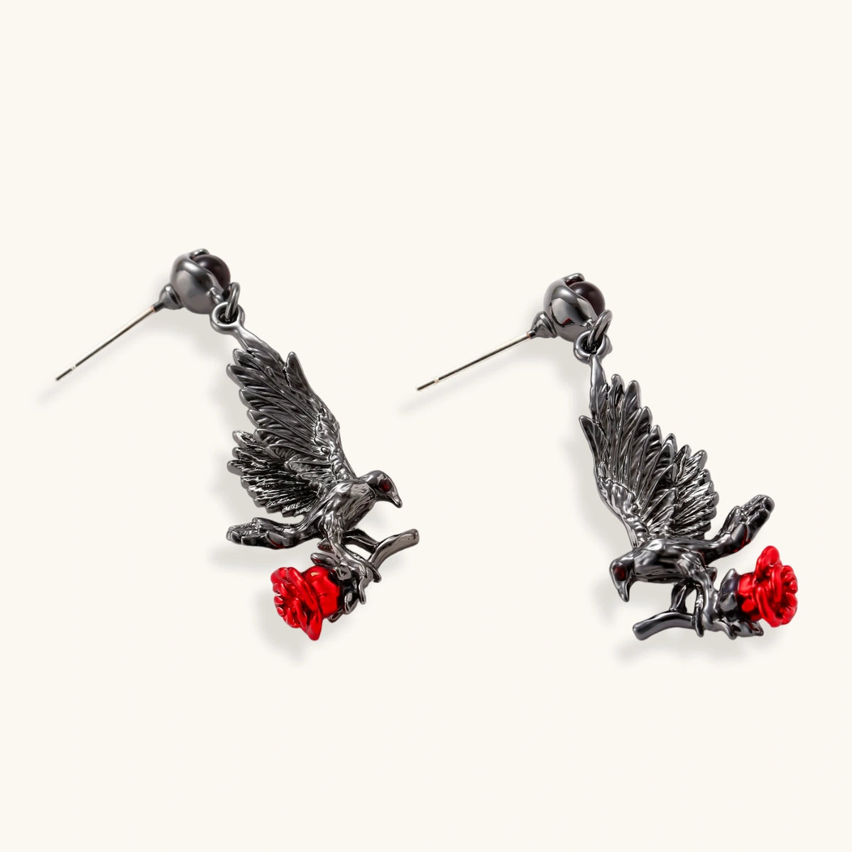 Nevermore Raven Rose Set by Angelus Noctra
