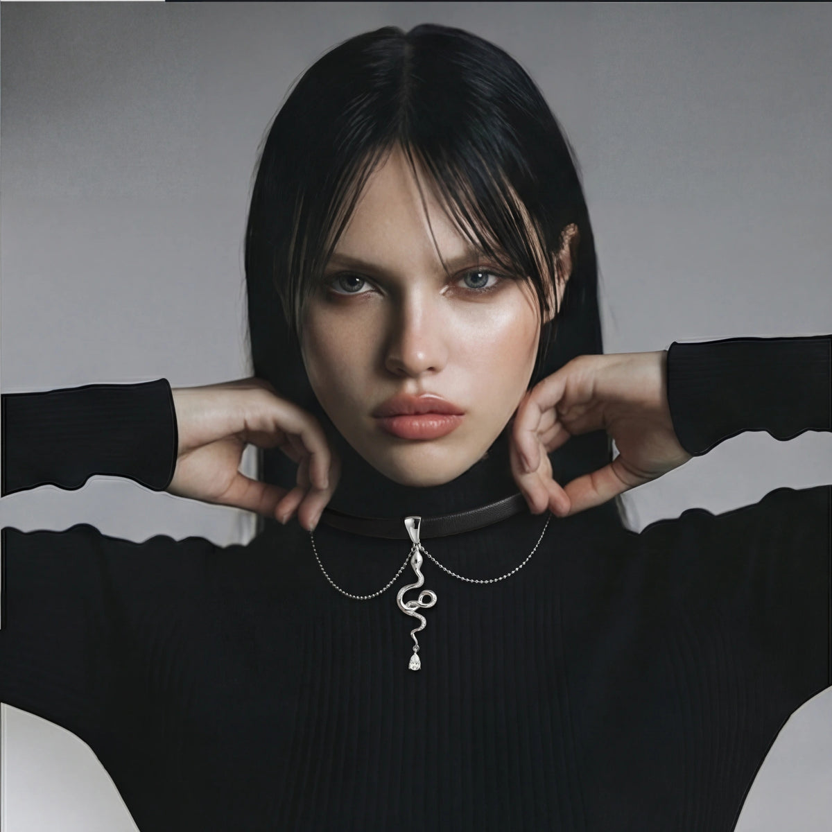 Serpent Power Choker by Angelus Noctra