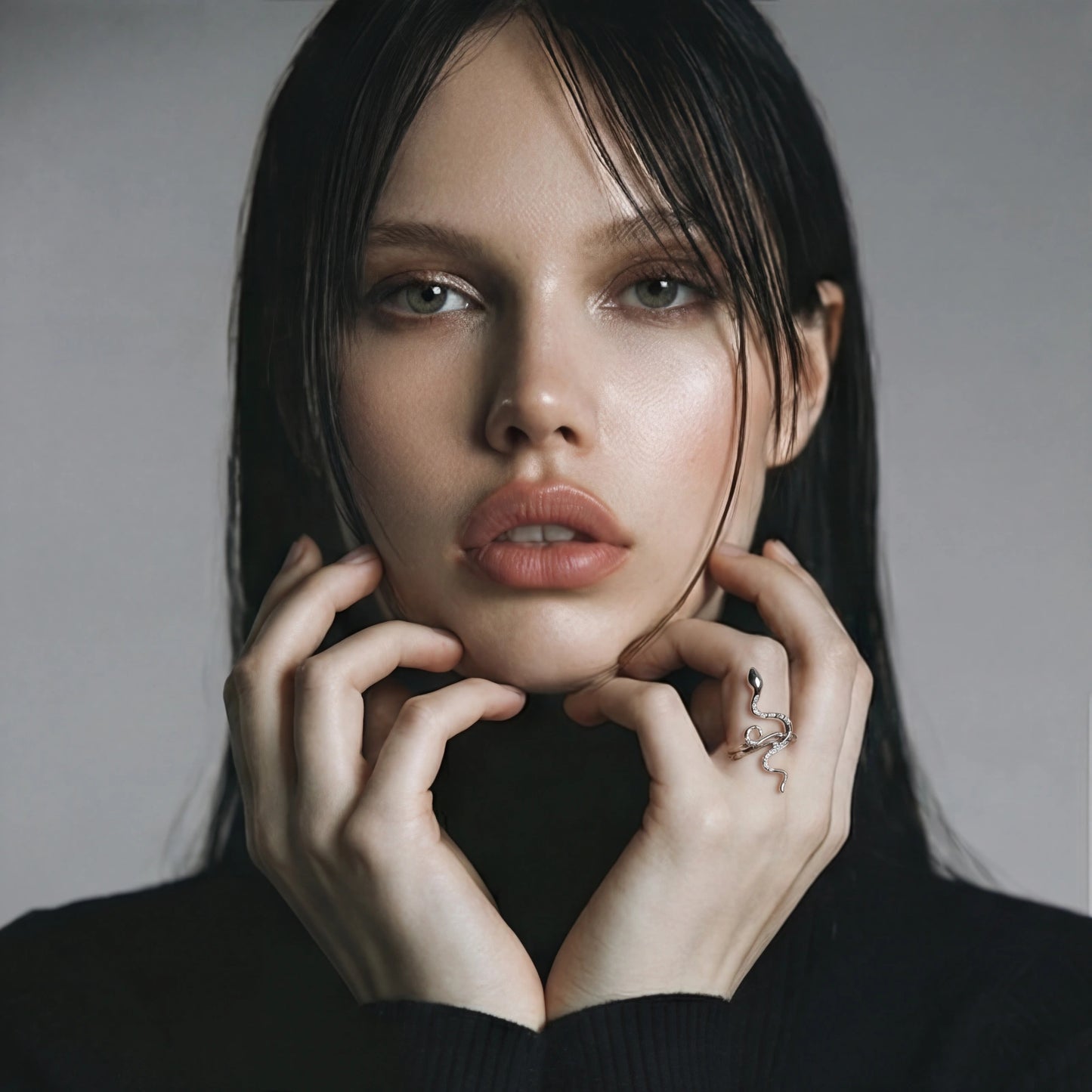 Morella Serpent Flow Ring by Angelus Noctra