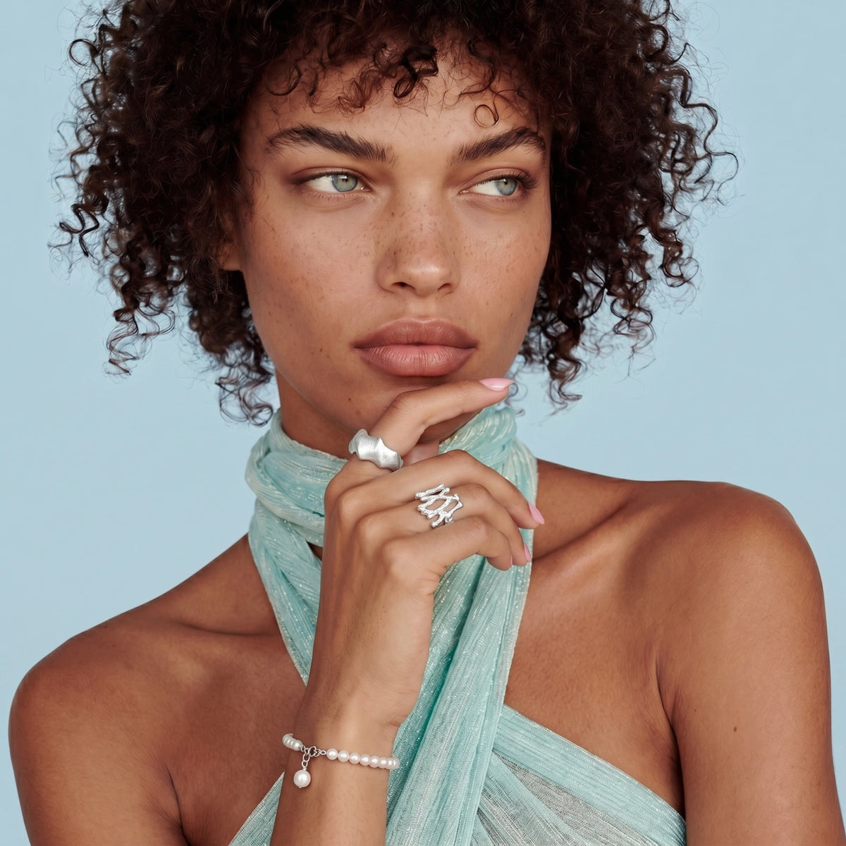 Ophelia Pearl Bracelet by Angelus Noctra