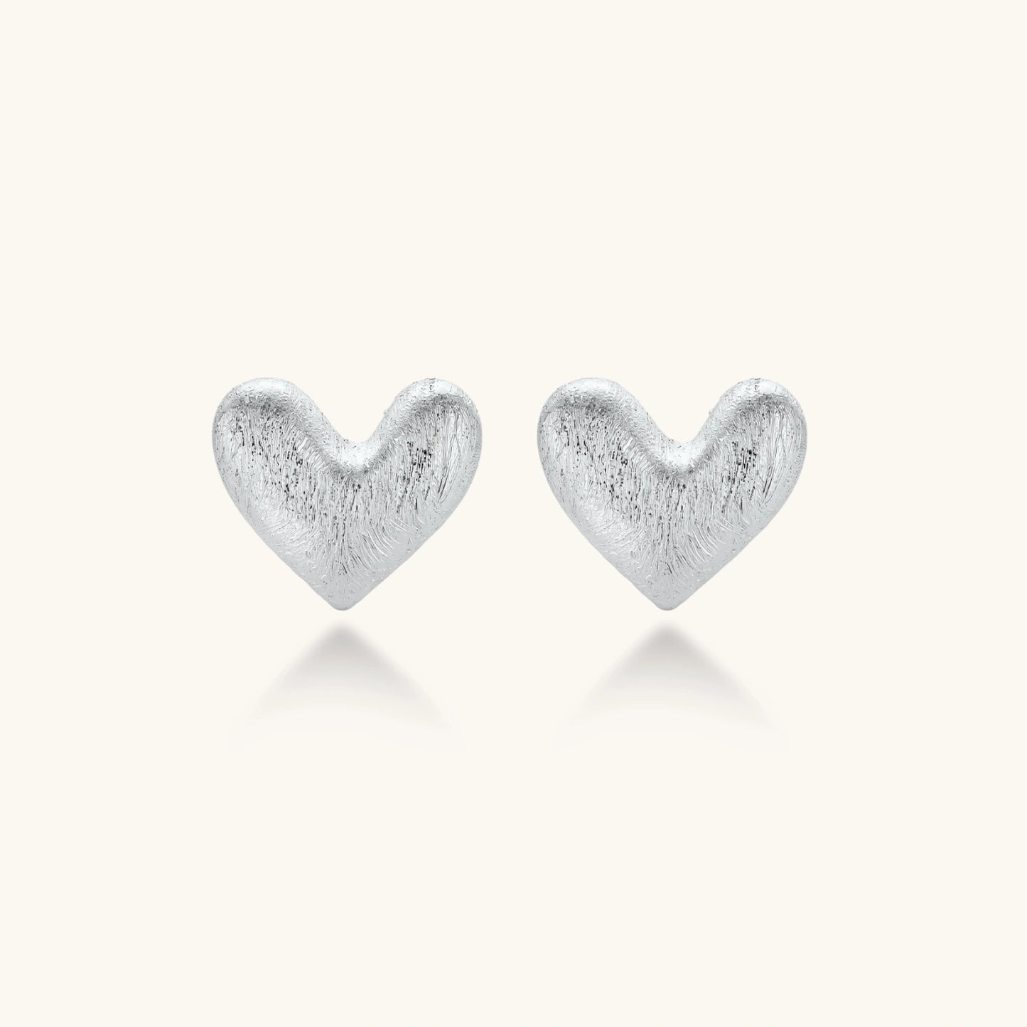 Juliet Heart Glow Studs by Angelus Noctra