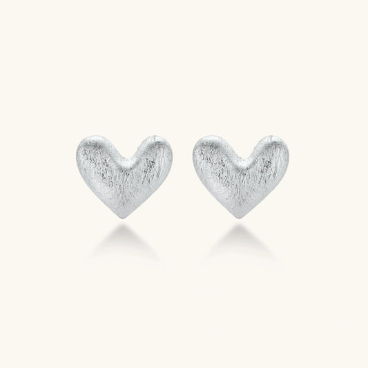 Juliet Heart Glow Studs by Angelus Noctra