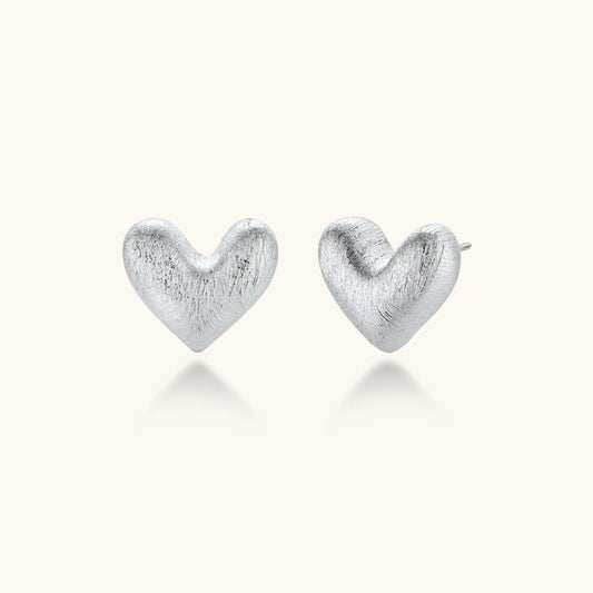 Juliet Heart Glow Studs by Angelus Noctra