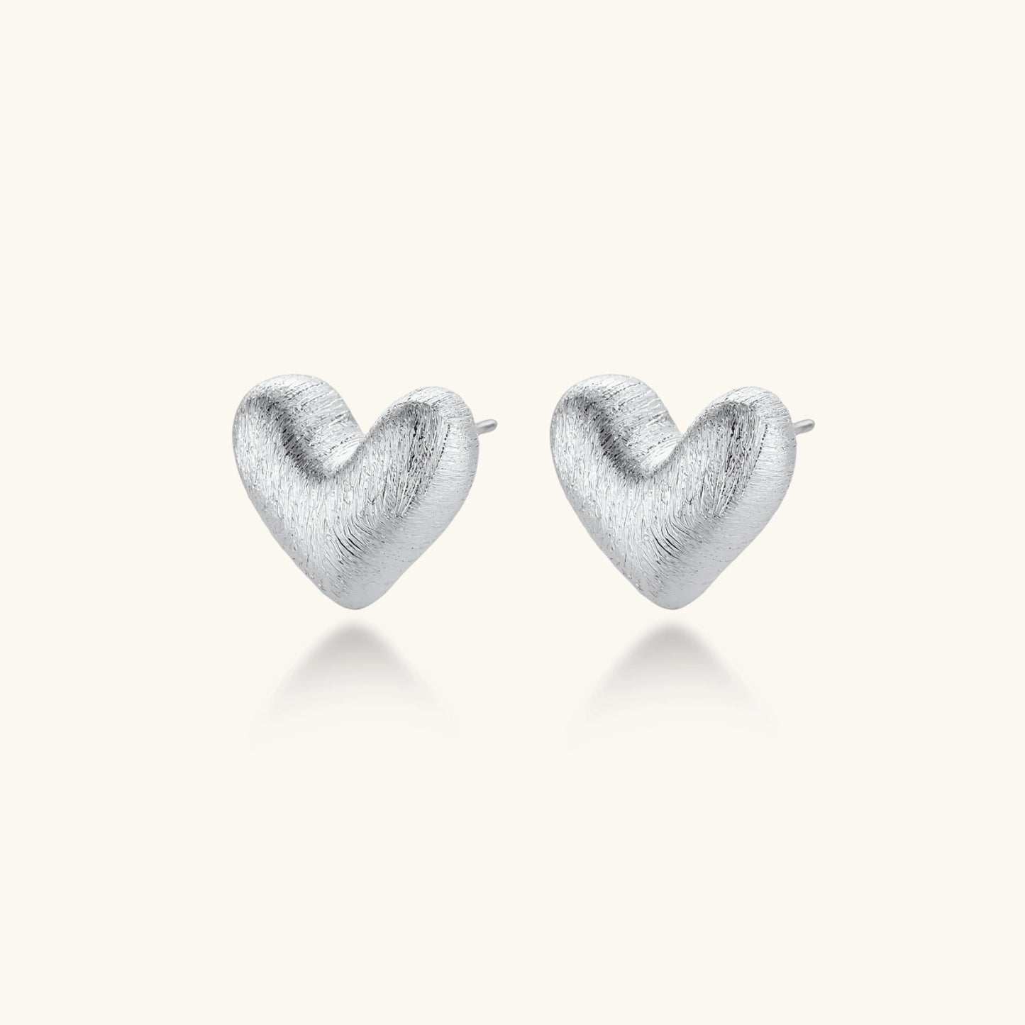 Juliet Heart Glow Studs by Angelus Noctra