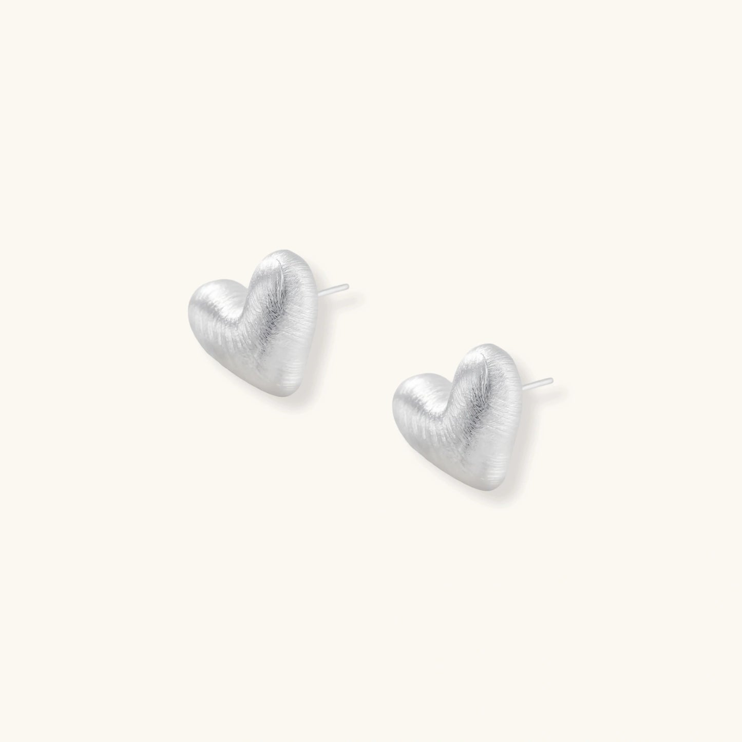 Juliet Heart Glow Studs by Angelus Noctra
