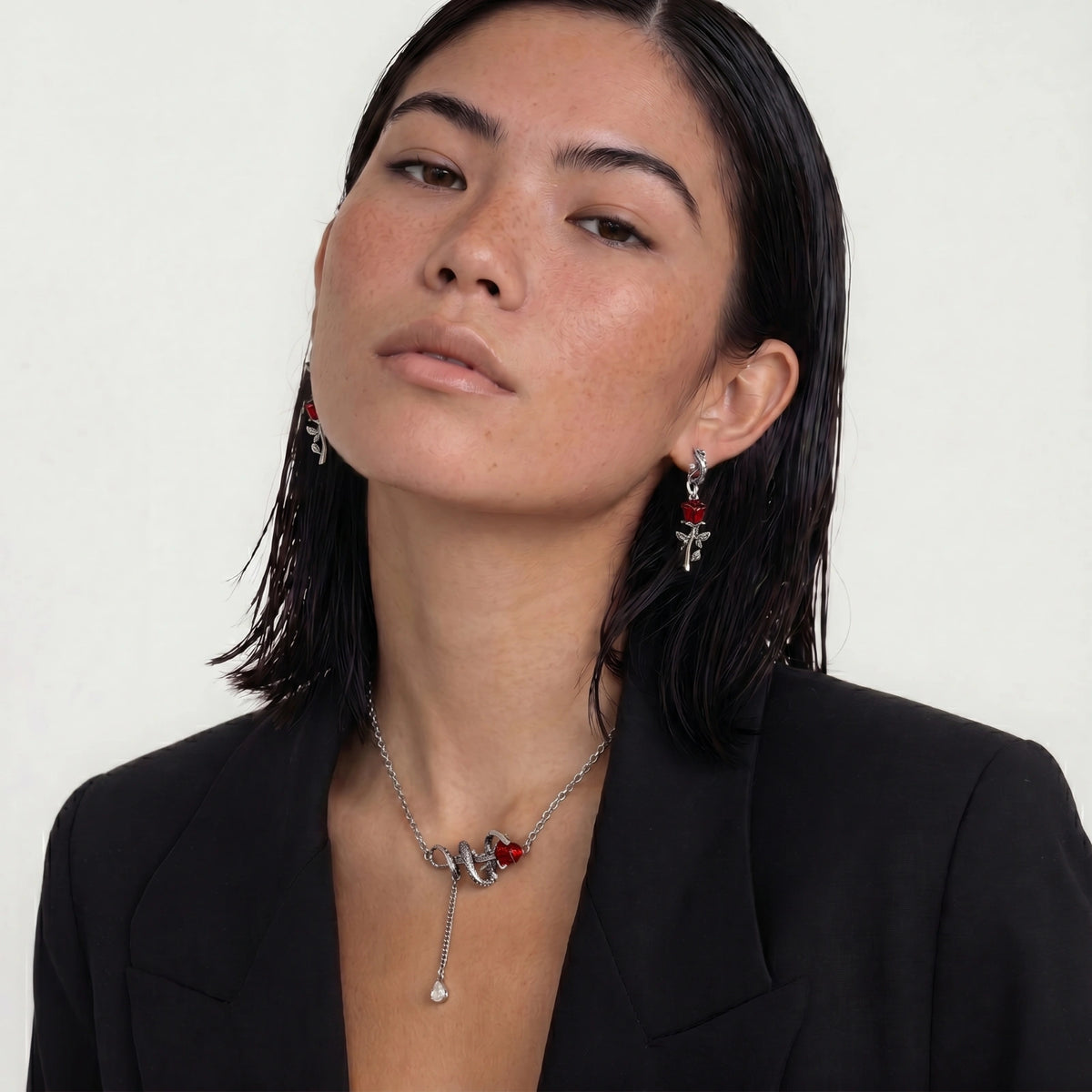 Nevermore Serpent Rose Set by Angelus Noctra