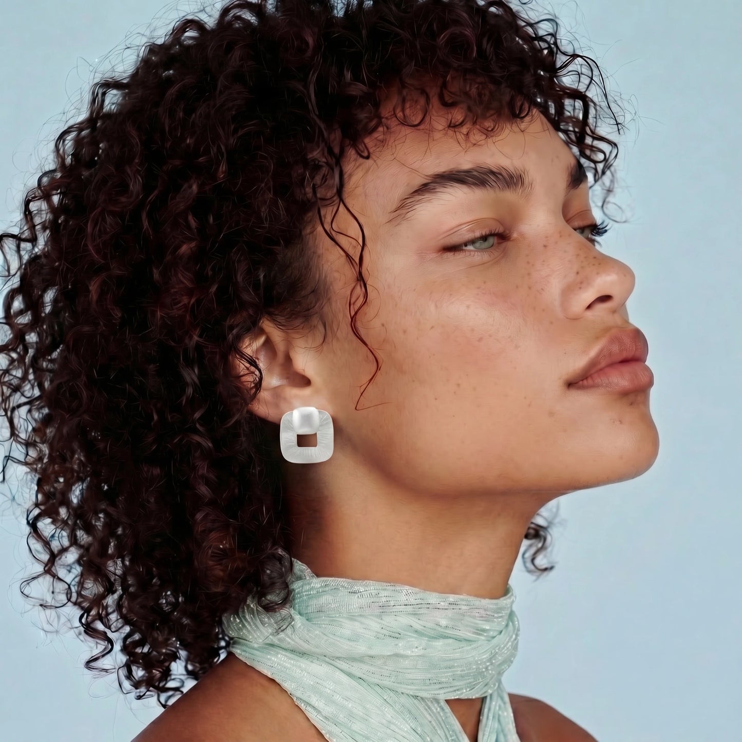 Textured Square Studs by Angelus Noctra